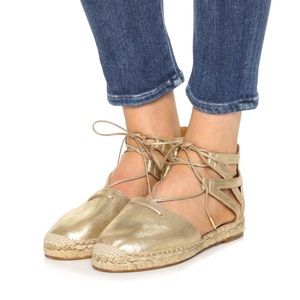 NEW Aquazzura Belgravia Leather Sandal Espadrilles